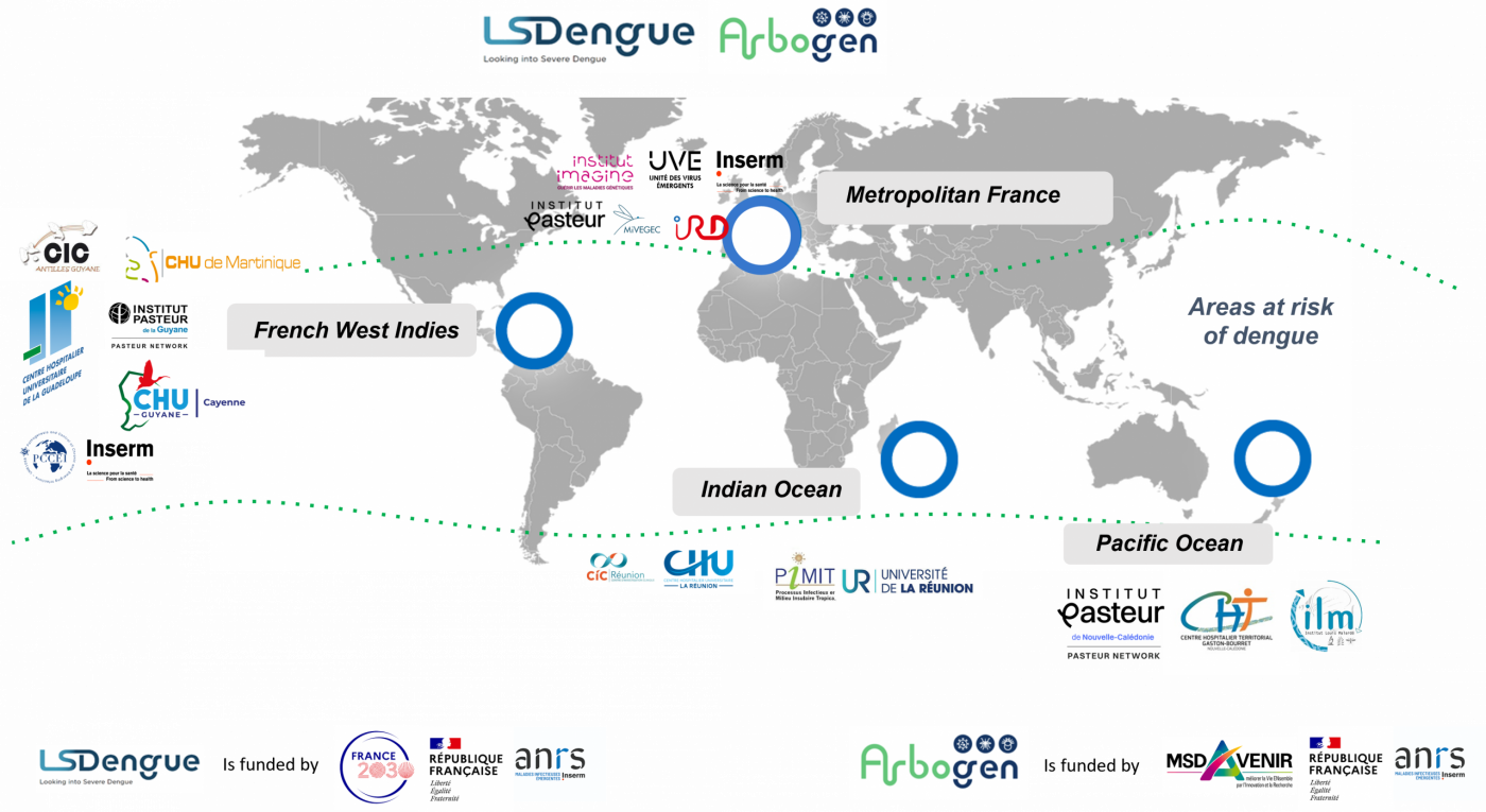 LSDengue ARBOGEN consortium map